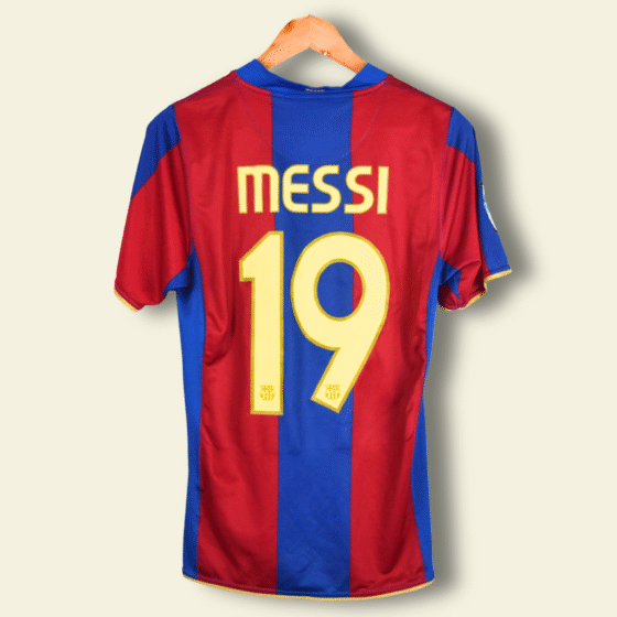 2007 Barcelona Home - Lionel Messi #19 Small 237741-655 Nike