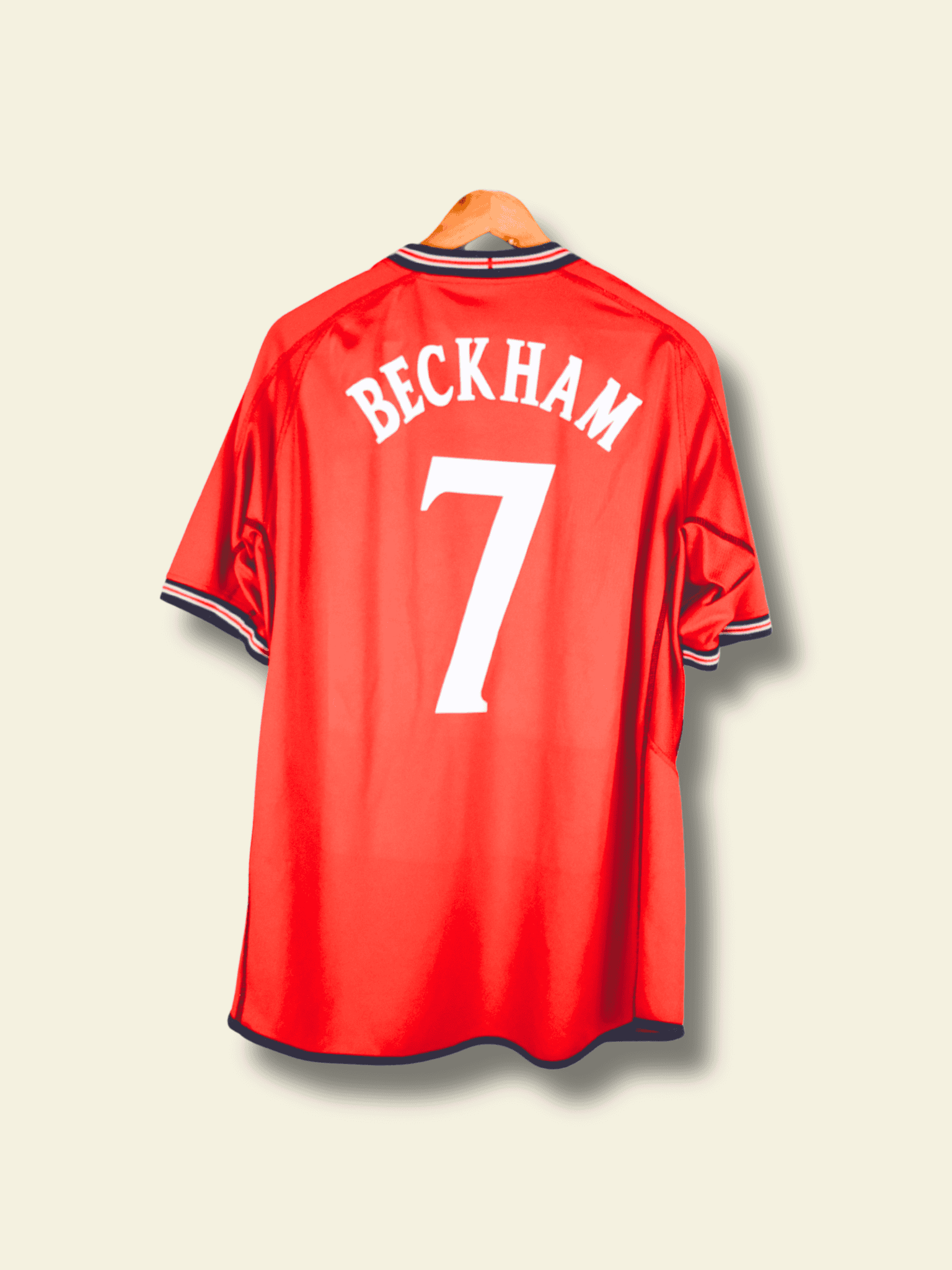 2002 England Away – David Beckham #7 XL no-mpn2