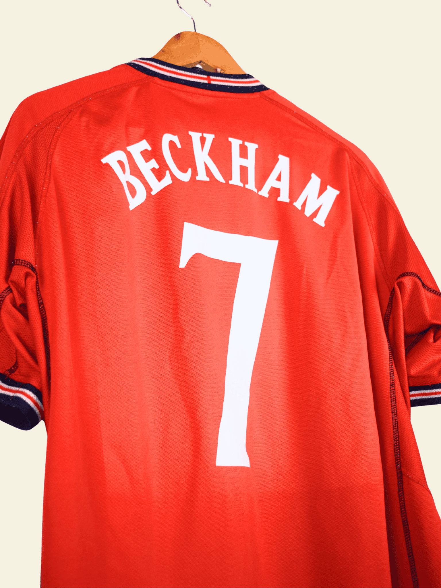 2002 England Away – David Beckham #7 XL no-mpn5