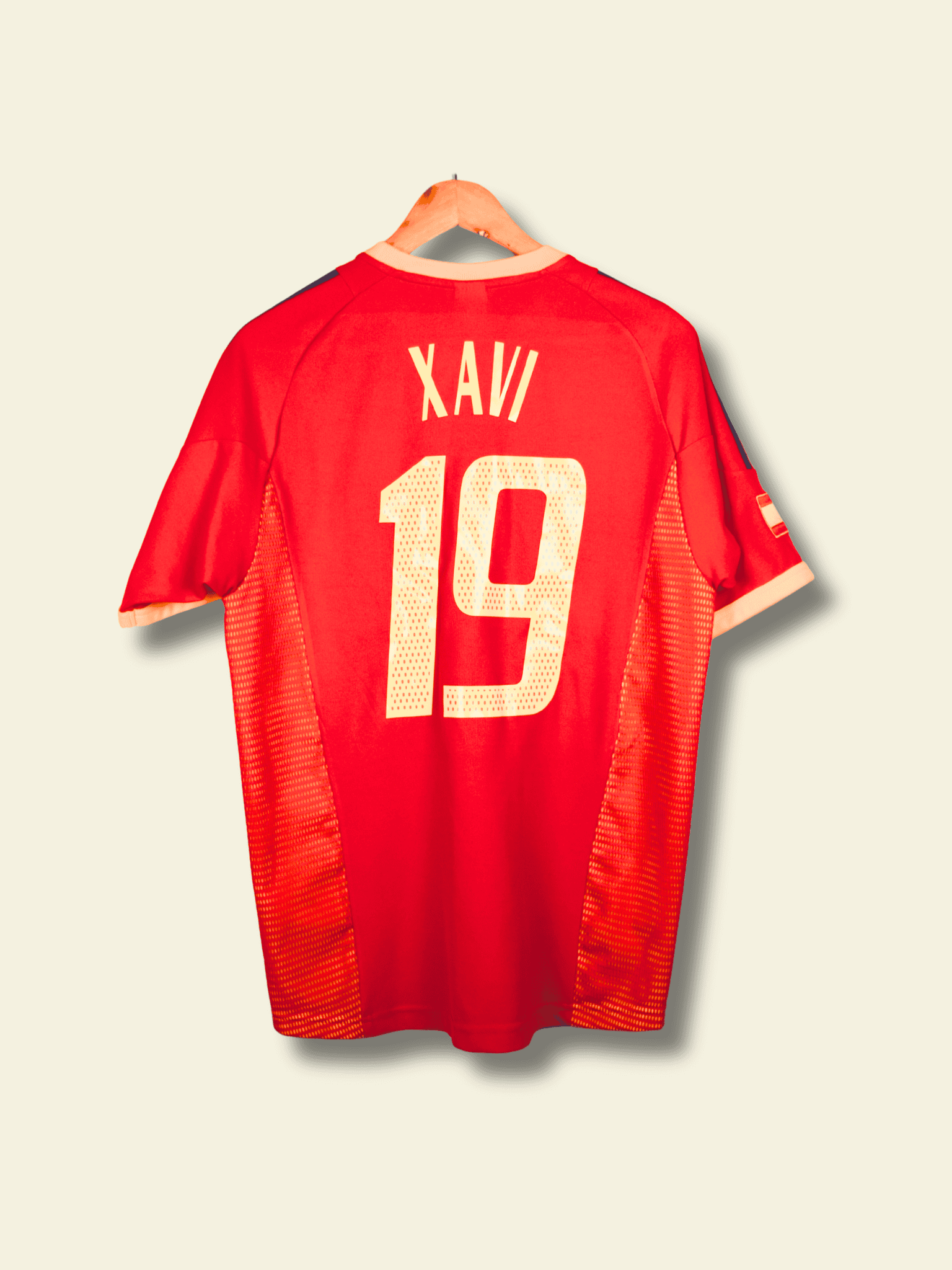 2002 Spain Home – Xavi #19 Small 298547 Adidas2