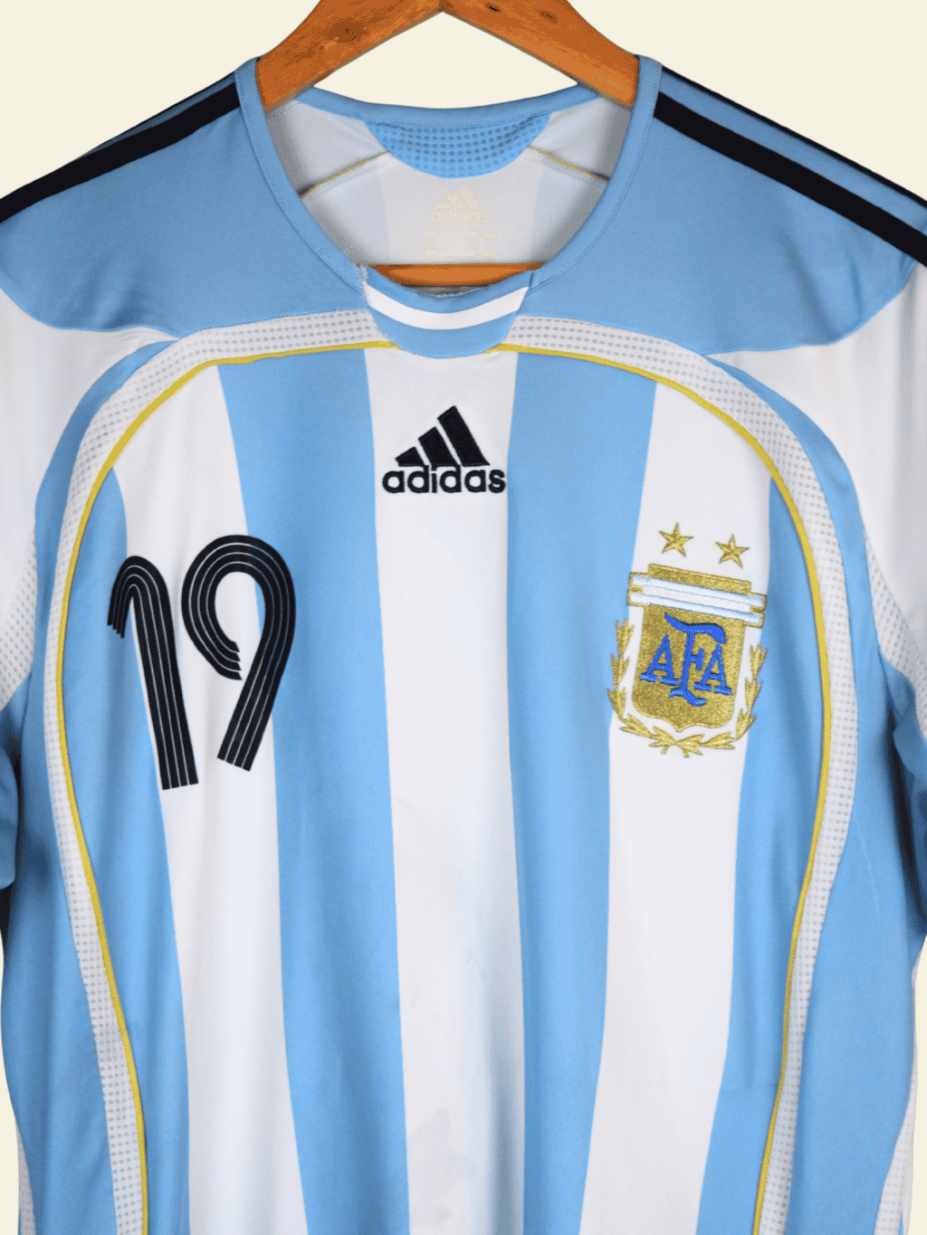 2006 Argentina Home – Lionel Messi #19 Medium 739802 Adidas3