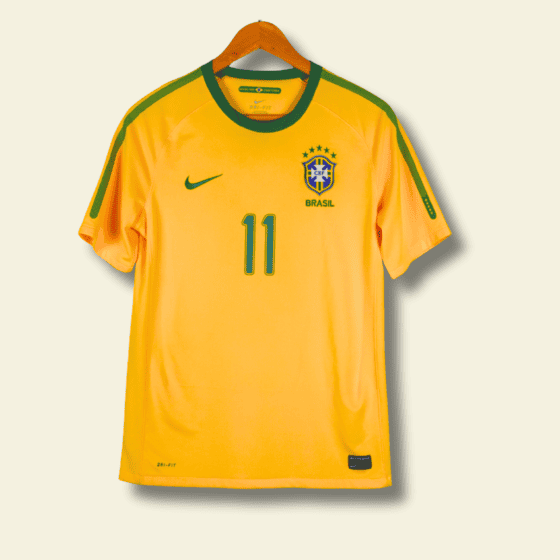 2010 Brazil Home - Robinho #11 Youth XL