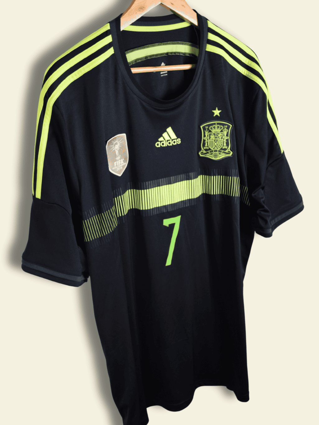 2014 Spain Away – David Villa #7 XXL F39821 Adidas3