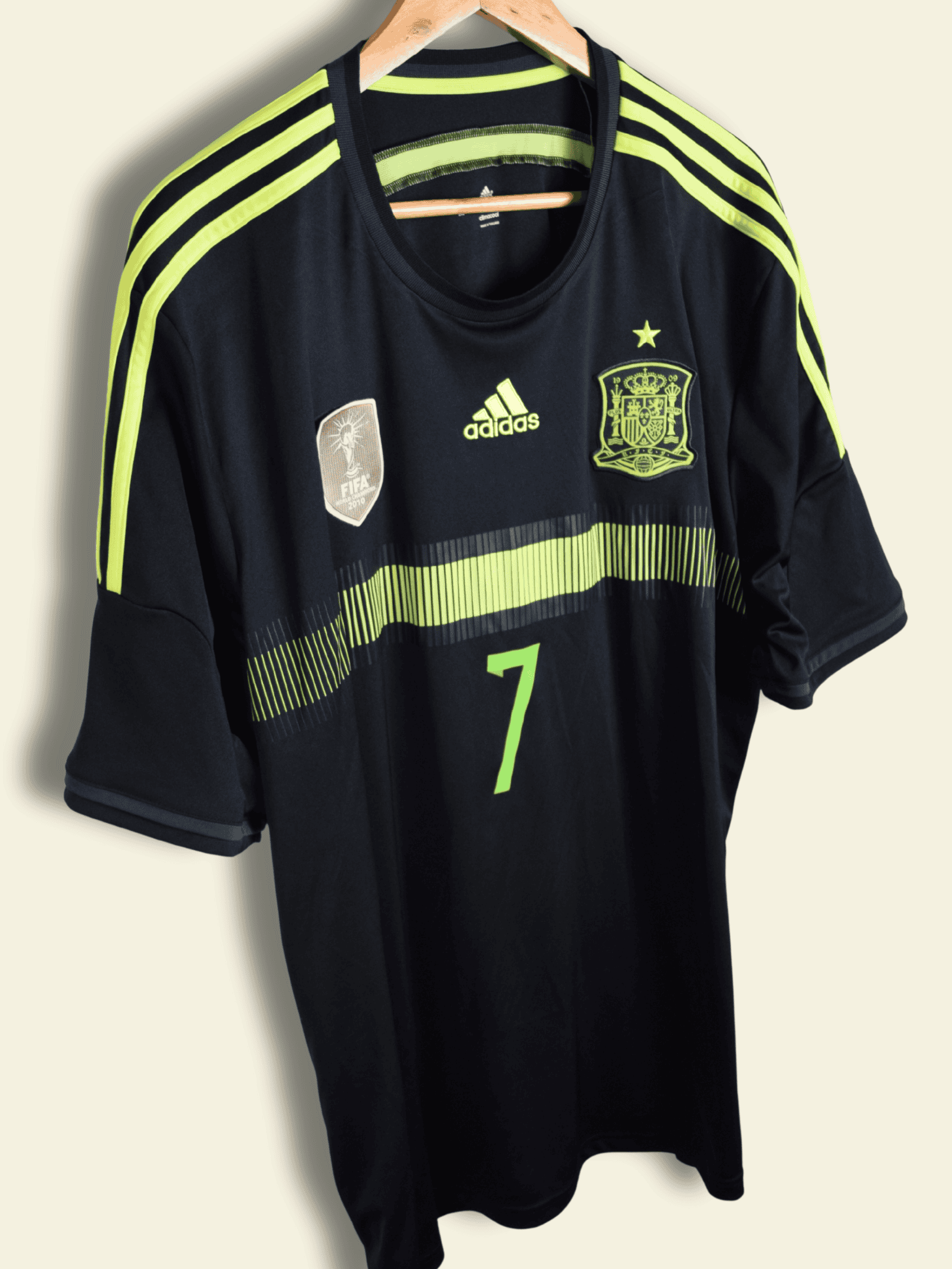 2014 Spain Away – David Villa #7 XXL F39821 Adidas3