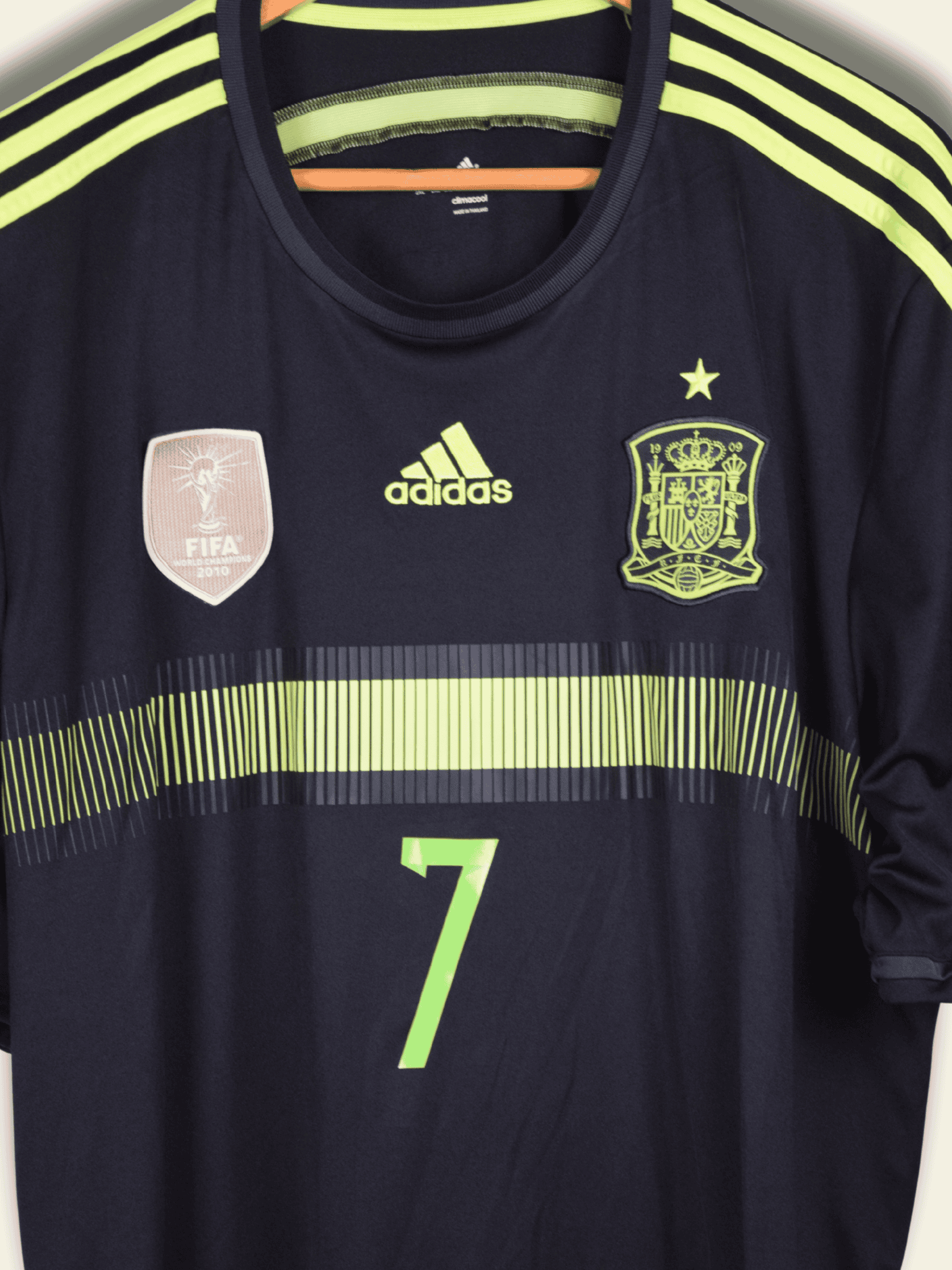 2014 Spain Away – David Villa #7 XXL F39821 Adidas5