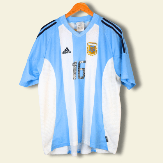2002 Argentina Home - Pablo Aimar #16 167309 AVG002 Adidas