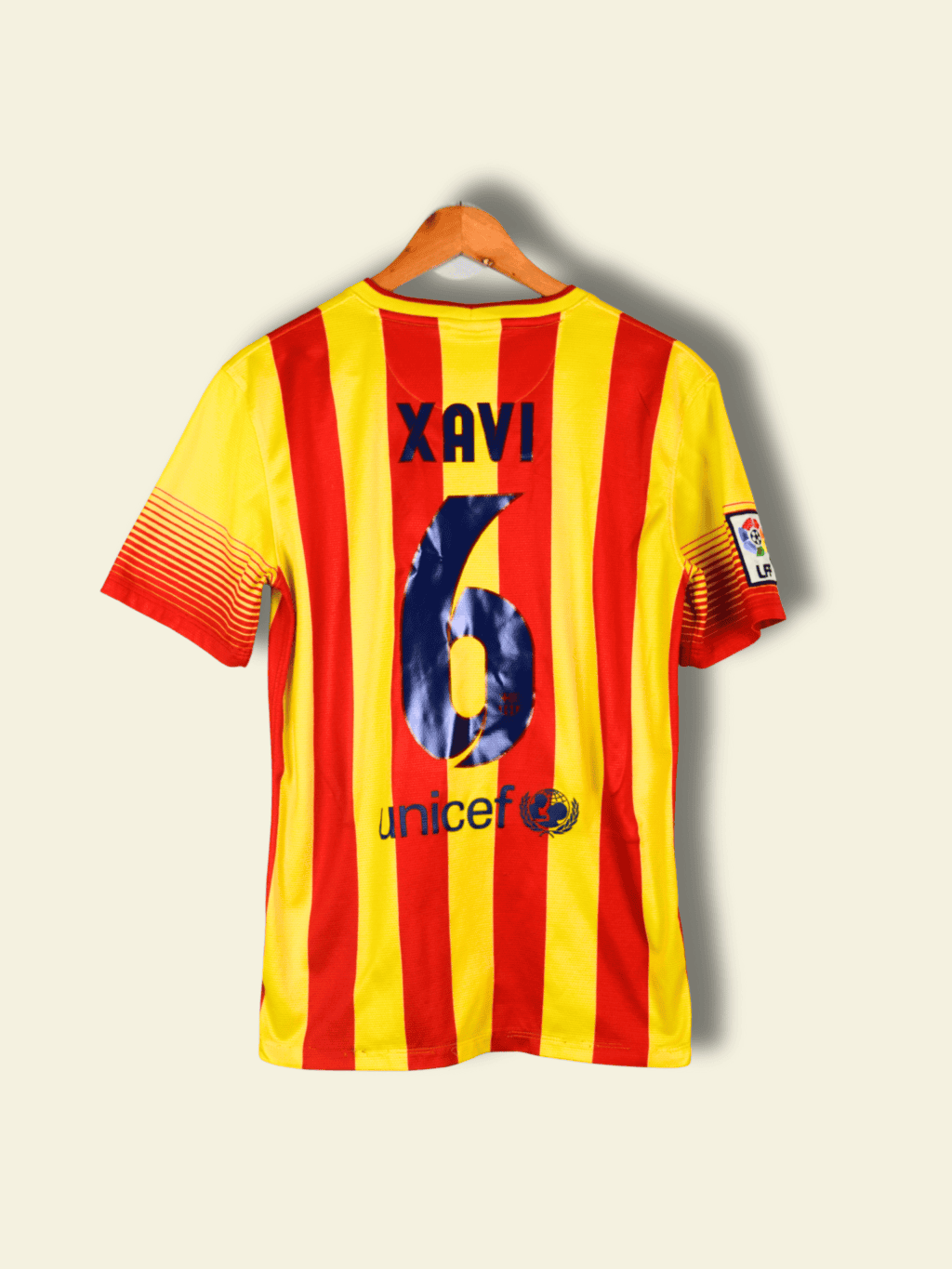 2013 Barcelona Away – Xavi #6 Small 532823-703 Nike2
