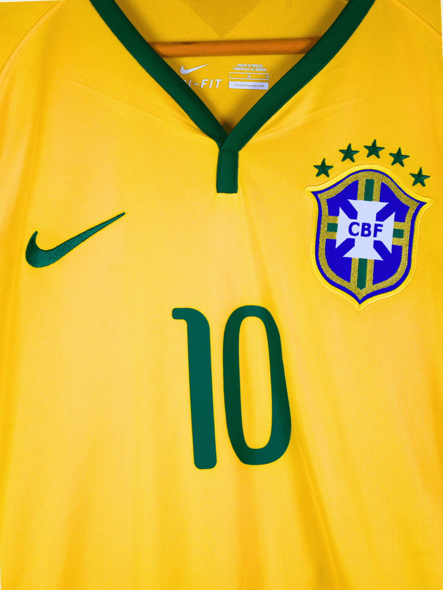 2014 Brazil Home - Neymar Jr #10 Large - Image 5