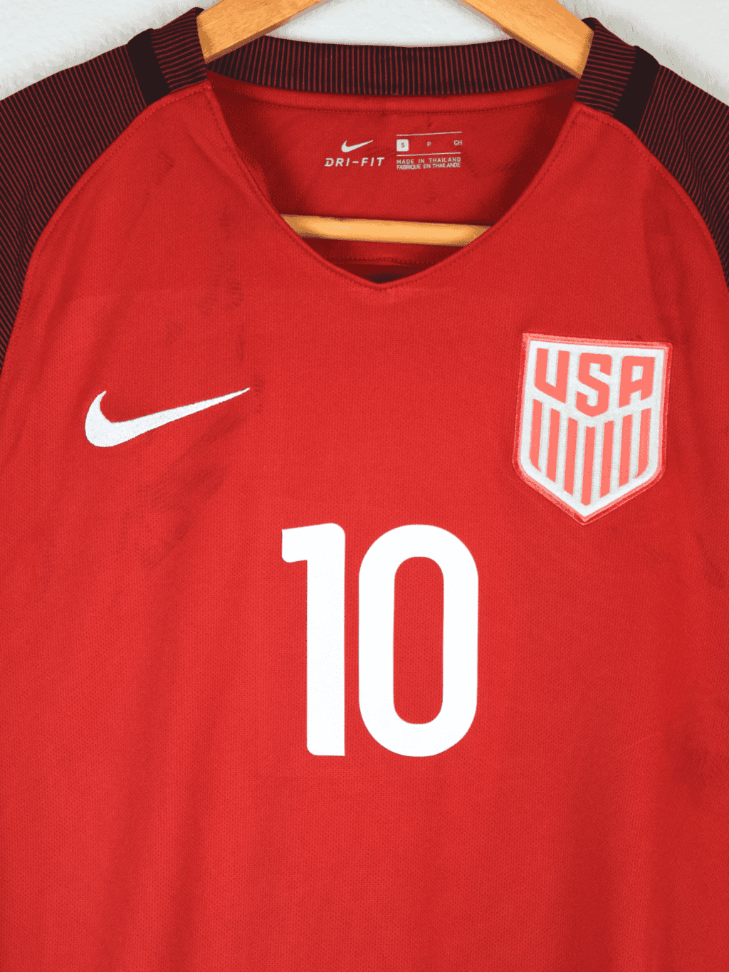 2017 USA Third – Christian Pulisic #10 Small 832475-687 Nike3