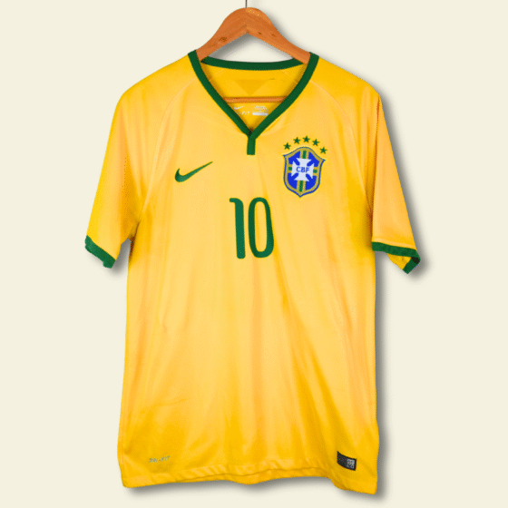 2014 Brazil Home - Neymar Jr #10 Large 575280-703 Nike