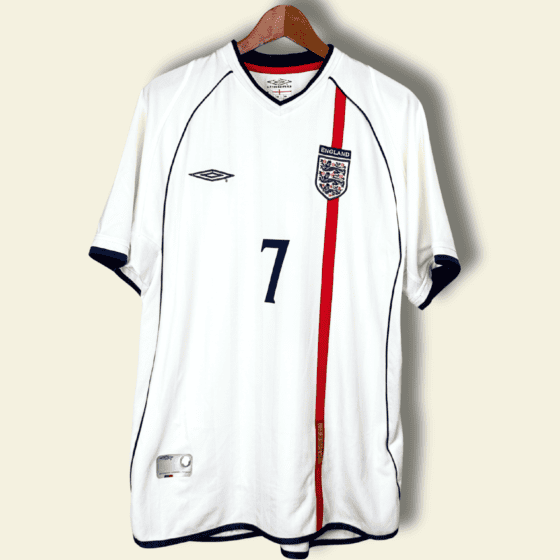 2002 England Home - David Beckham #7 Large