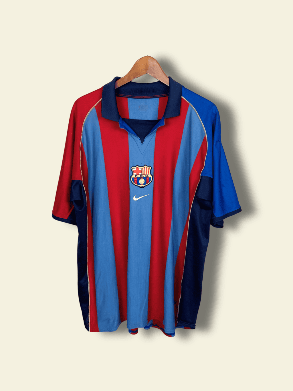 2001 Barcelona Home - Javier Saviola #7 XL
