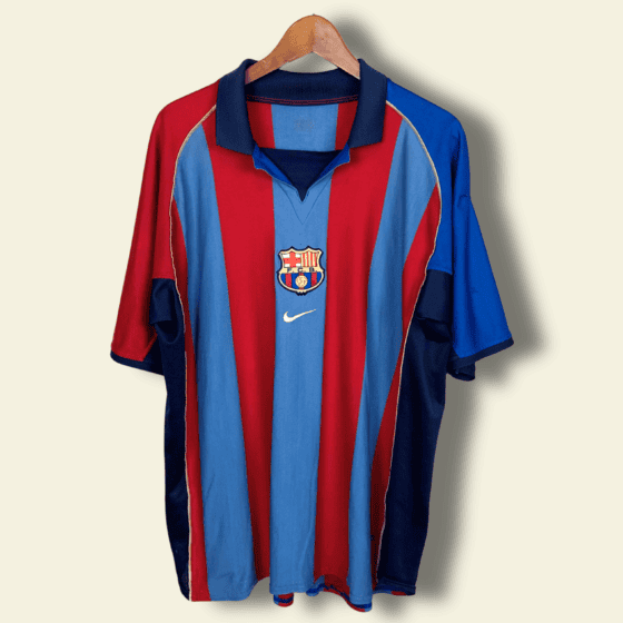 2001 Barcelona Home - Javier Saviola #7 XL