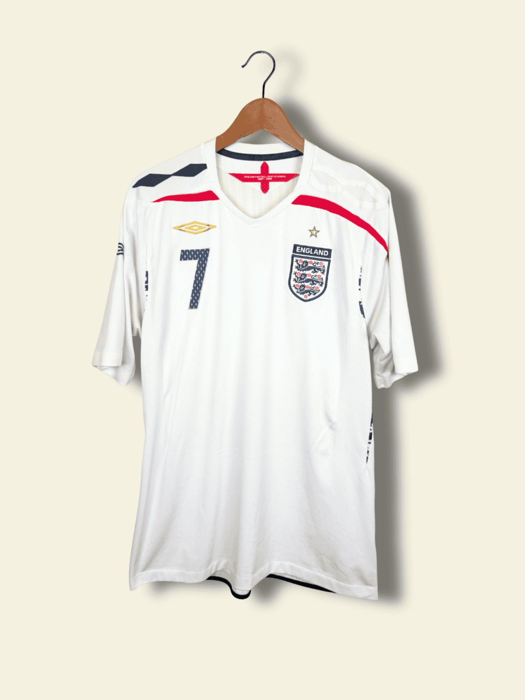 2007 England Home - David Beckham #7 XL