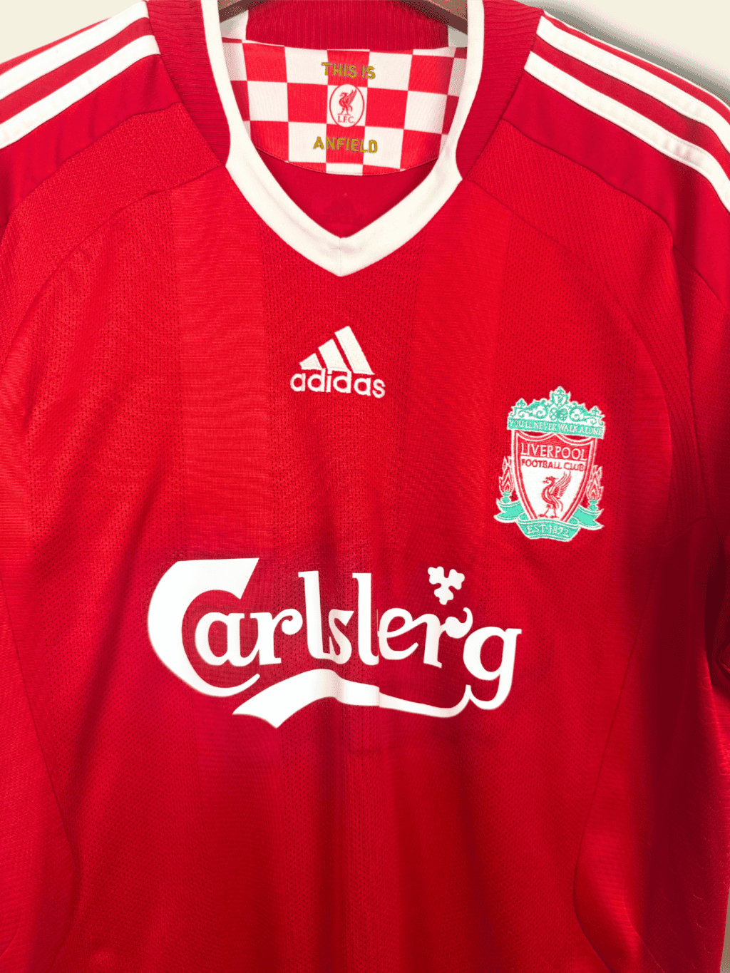 2008 Liverpool Home - Steven Gerrard #8 Medium - Image 3