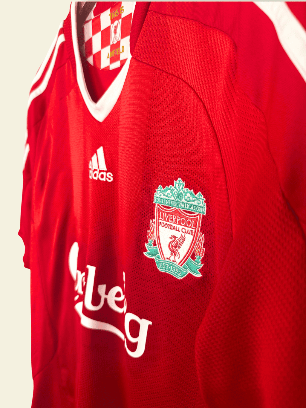 2008 Liverpool Home - Steven Gerrard #8 Medium - Image 4