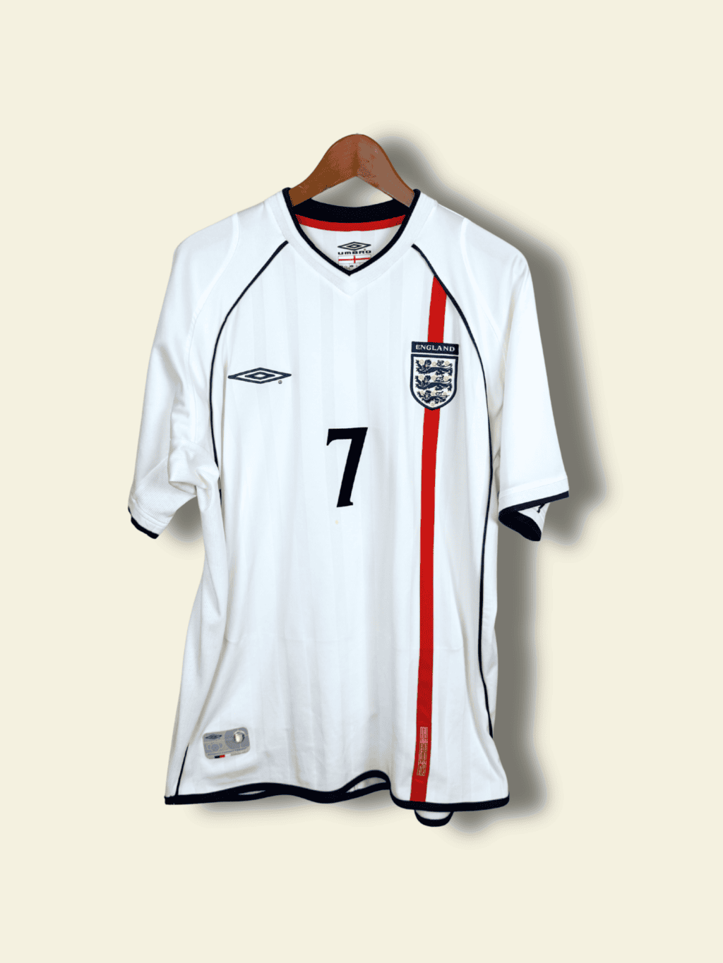 2002 England Home - David Beckham #7 Large