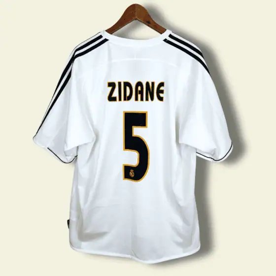 2003 Real Madrid Home - Zinedine Zidane #5 XL
