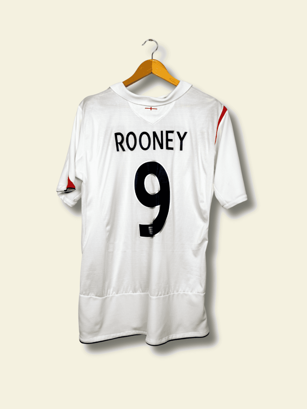 2005 England Home - Wayne Rooney #9 XL - Image 2