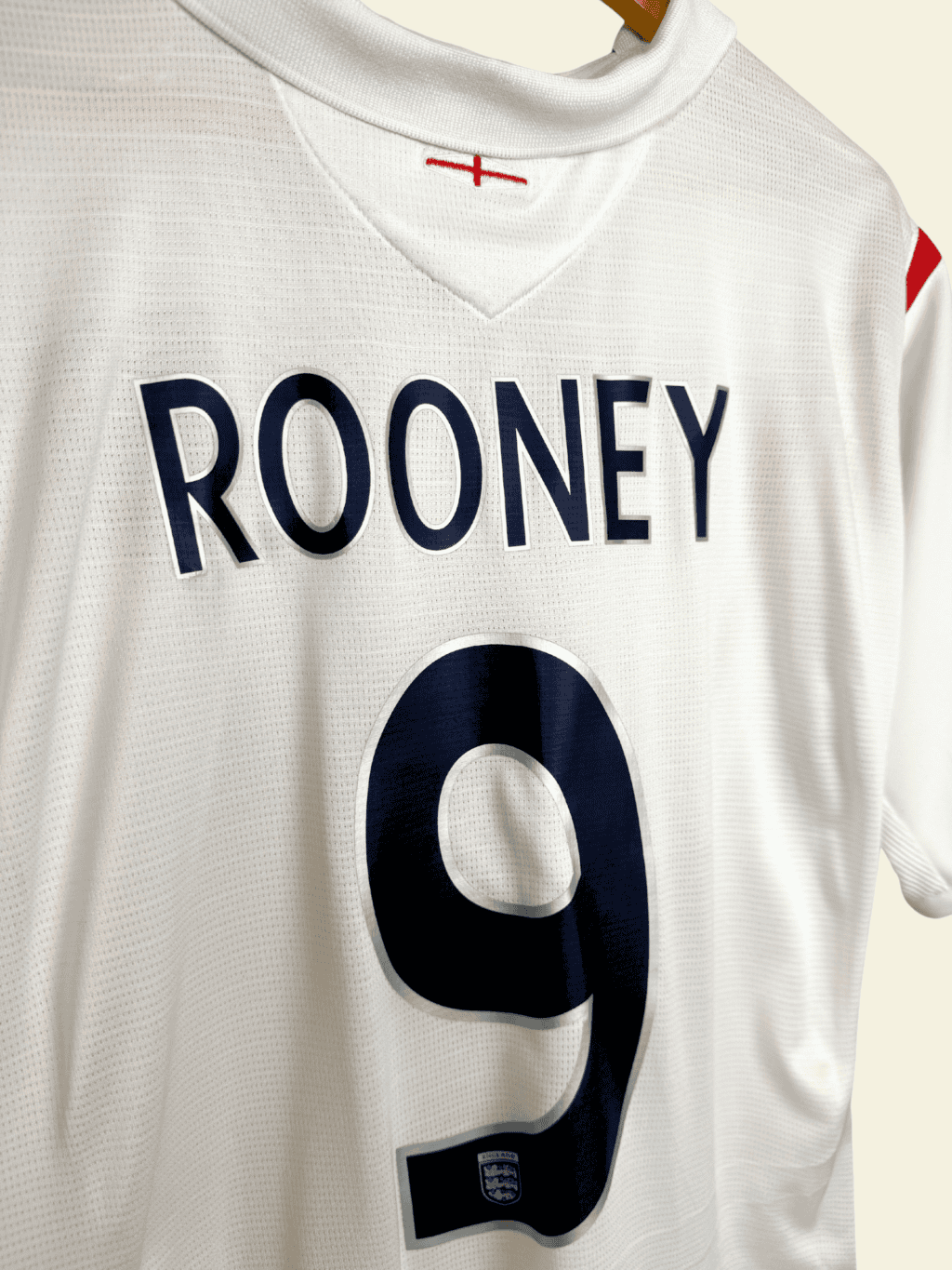 2005 England Home - Wayne Rooney #9 XL - Image 5