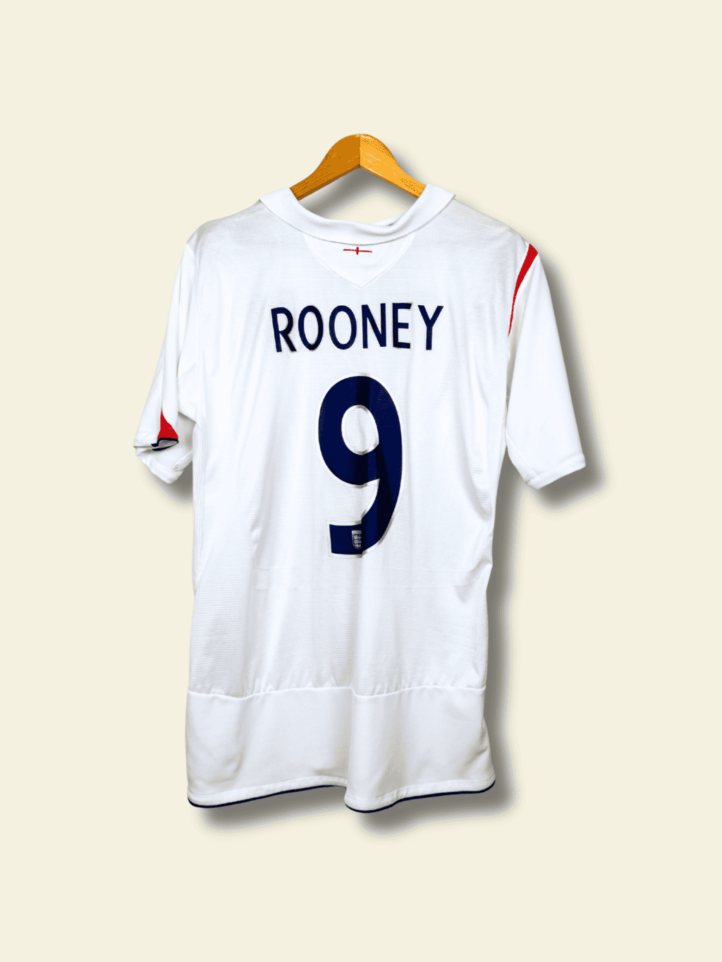 2005 England Home - Wayne Rooney #9 XL - Image 2