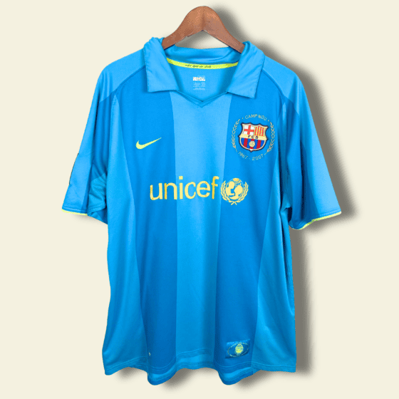 2007 Barcelona Away - Ronaldinho #10 XL