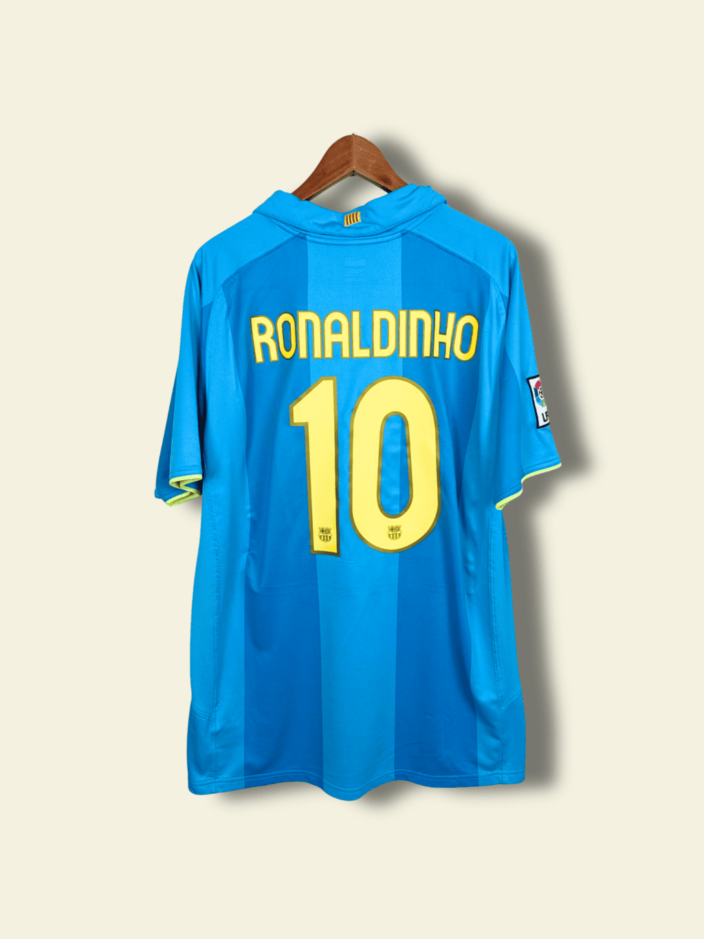 2007 Barcelona Away - Ronaldinho #10 XL - Image 2