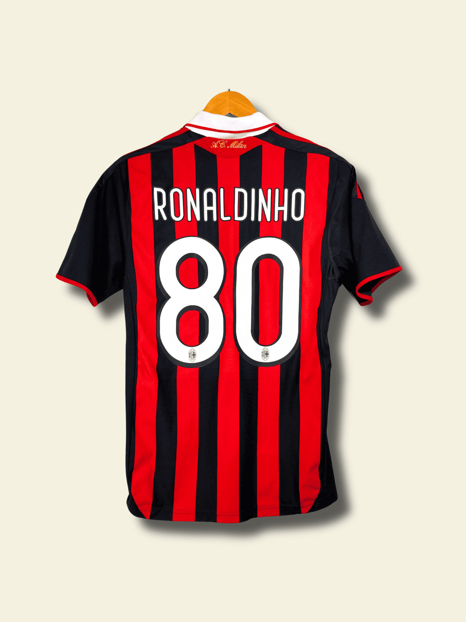 2008 AC Milan Home – Ronaldinho #80 Small